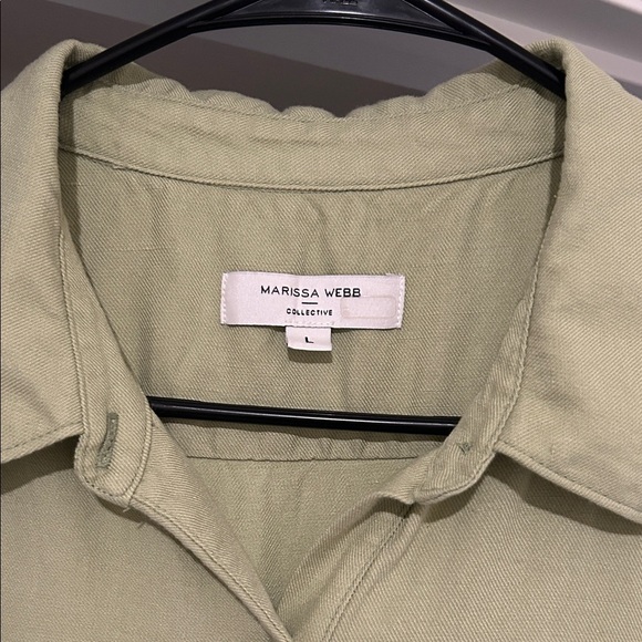 Marissa Webb Sage Green Midi Dress - Picture 2 of 11